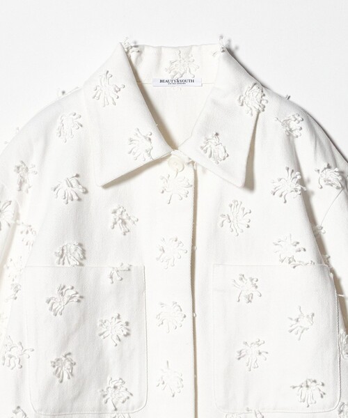 BEAUTY&YOUTH UNITED ARROWS（ビューティーアンドユースユナイテッドアローズ）の「コットン エンブロイダリー ジャケット（その他アウター・レディース・ホワイト/ブラック・M/S）」の12枚目の写真