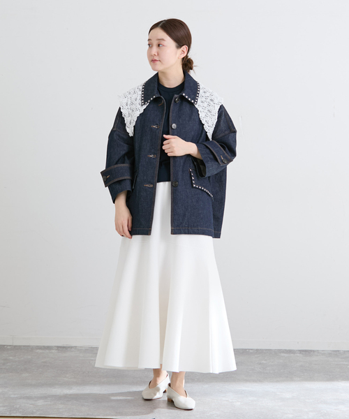 IENA（イエナ）の「《追加》MACKINTOSH/マッキントッシュ HUMBIE DNM JK STUD MB L261ND1003BALTS（デニムジャケット・レディース・ネイビー・38）」の3枚目の写真