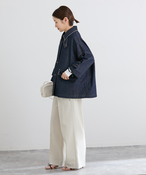 IENA（イエナ）の「《追加》MACKINTOSH/マッキントッシュ HUMBIE DNM JK STUD MB L261ND1003BALTS（デニムジャケット・レディース・ネイビー・38）」の12枚目の写真