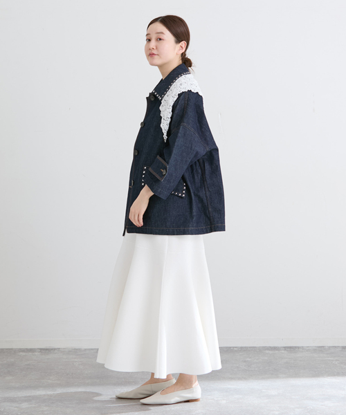 IENA（イエナ）の「《追加》MACKINTOSH/マッキントッシュ HUMBIE DNM JK STUD MB L261ND1003BALTS（デニムジャケット・レディース・ネイビー・38）」の22枚目の写真