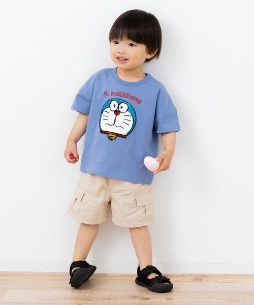 chil2(チルツー)の「〈アイムドラえもん〉半袖Tシャツ(Tシャツ/カットソー・キッズ・イエロー/グレイッシュブルー・120cm/110cm/100cm/90cm)」の16枚目の写真