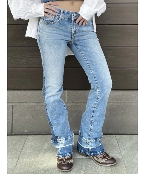 GAP(ギャップ)の「ローライズ ロング&リーンデニム(デニムパンツ・レディース・ライトインディゴブルー・26/25/24/23/30/29/28/27)」の9枚目の写真