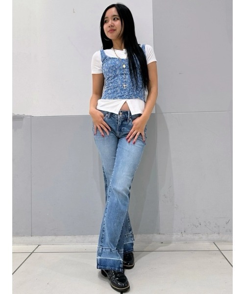 GAP(ギャップ)の「ローライズ ロング&リーンデニム(デニムパンツ・レディース・ライトインディゴブルー・26/25/24/23/30/29/28/27)」の12枚目の写真