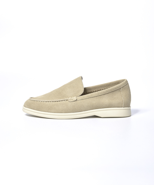 MOGAUS(モグアス)の「ローレラシンプル天然牛革ローファー(シャモアラダーインソール)3color(Men&Women Size)(ローファー・レディース・サンドベージュ/ライトベージュ/ブラック・25.5cm/23.5cm/23cm/27cm/26.5cm/26cm/25cm/24.5cm/24cm/27.5cm)」の8枚目の写真