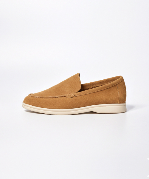 MOGAUS(モグアス)の「ローレラシンプル天然牛革ローファー(シャモアラダーインソール)3color(Men&Women Size)(ローファー・レディース・サンドベージュ/ライトベージュ/ブラック・25.5cm/23.5cm/23cm/27cm/26.5cm/26cm/25cm/24.5cm/24cm/27.5cm)」の12枚目の写真