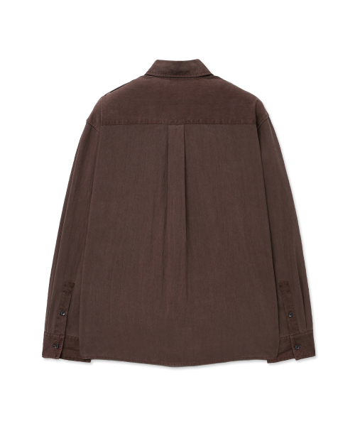 INTEMPOMOOD(インテンポムード)の「ダウンピグメントウォッシングシャツ_ワイン(シャツ/ブラウス・メンズ・ワイン・MEDIUM/LARGE/X-LARGE)」の8枚目の写真