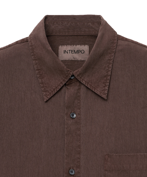 INTEMPOMOOD(インテンポムード)の「ダウンピグメントウォッシングシャツ_ワイン(シャツ/ブラウス・メンズ・ワイン・MEDIUM/LARGE/X-LARGE)」の9枚目の写真