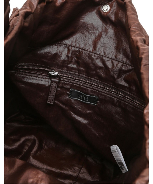 athe（アテ）の「[RUBAN] ブラウンデュフスキンリボンバックパック兼ショルダーバッグ S AABA6E917W2（バックパック/リュック・レディース・ブラウン・FREE）」の7枚目の写真