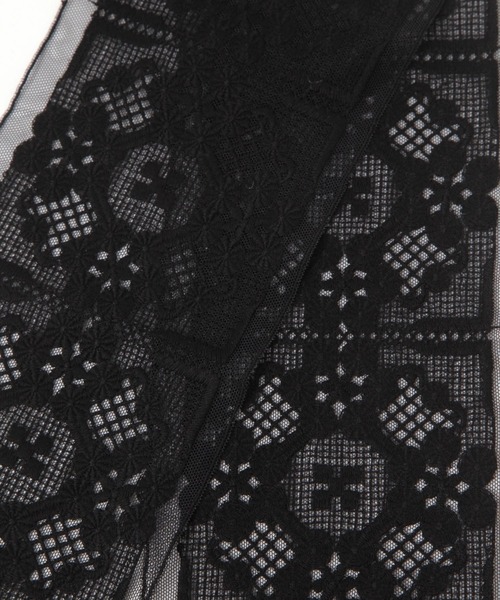 studio CLIP（スタディオクリップ）の「レースマルチスカーフ（ストール/ショール・レディース・ブラック/ナチュラル・FREE）」の8枚目の写真