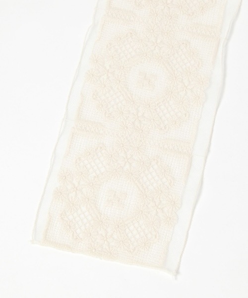 studio CLIP（スタディオクリップ）の「レースマルチスカーフ（ストール/ショール・レディース・ブラック/ナチュラル・FREE）」の9枚目の写真