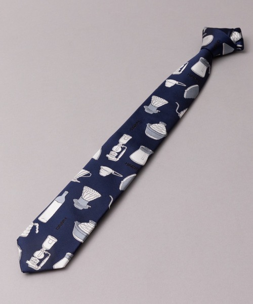 giraffe(ジラフ)の「HARIO×giraffe HARIOプロダクトタイ NAVY(ネクタイ・メンズ・ネイビー・FREE)」の1枚目の写真