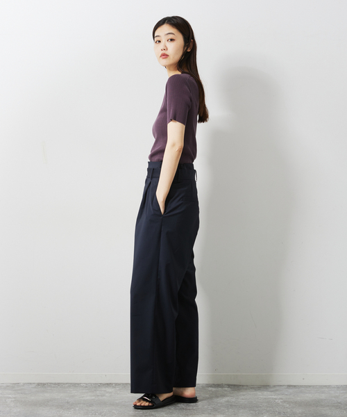 Spick & Span(スピックアンドスパン)の「《追加》ランダムリブ クルー3(ニット/セーター・レディース・チャコールグレー/ホワイト・FREE)」の13枚目の写真