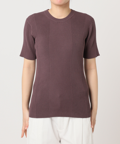 Spick & Span(スピックアンドスパン)の「《追加》ランダムリブ クルー3(ニット/セーター・レディース・チャコールグレー/ホワイト・FREE)」の16枚目の写真