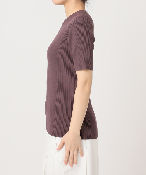 Spick & Span(スピックアンドスパン)の「《追加》ランダムリブ クルー3(ニット/セーター・レディース・チャコールグレー/ホワイト・FREE)」の17枚目の写真