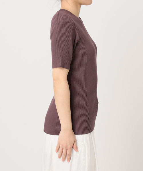 Spick & Span(スピックアンドスパン)の「《追加》ランダムリブ クルー3(ニット/セーター・レディース・チャコールグレー/ホワイト・FREE)」の19枚目の写真