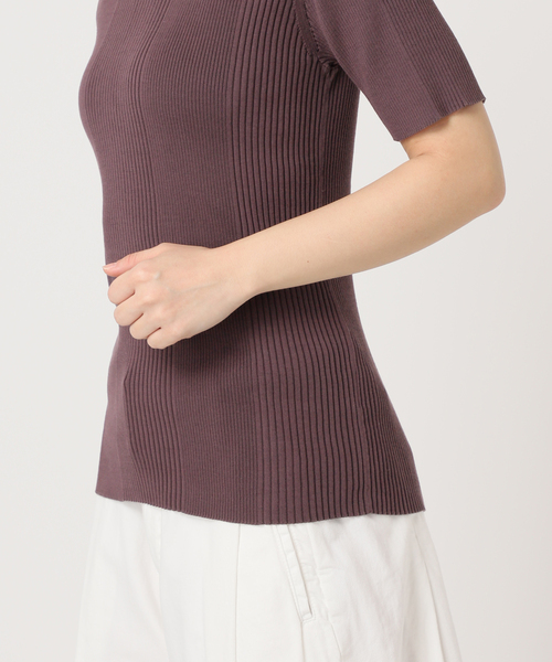 Spick & Span(スピックアンドスパン)の「《追加》ランダムリブ クルー3(ニット/セーター・レディース・チャコールグレー/ホワイト・FREE)」の21枚目の写真