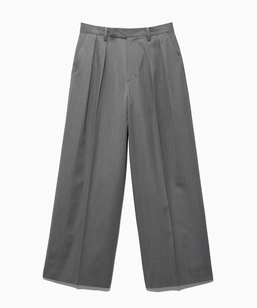 HARE(ハレ)の「【NARRIL】Wool Blend Trousers(スラックス・メンズ・ブラック/グレー・SMALL/MEDIUM)」の2枚目の写真