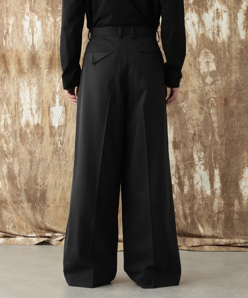 HARE(ハレ)の「【NARRIL】Wool Blend Trousers(スラックス・メンズ・ブラック/グレー・SMALL/MEDIUM)」の5枚目の写真