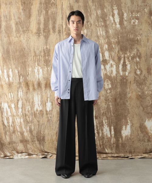 HARE(ハレ)の「【NARRIL】Wool Blend Trousers(スラックス・メンズ・ブラック/グレー・SMALL/MEDIUM)」の19枚目の写真