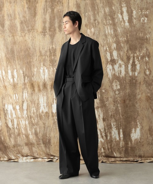 HARE(ハレ)の「【NARRIL】Wool Blend Trousers(スラックス・メンズ・ブラック/グレー・SMALL/MEDIUM)」の9枚目の写真