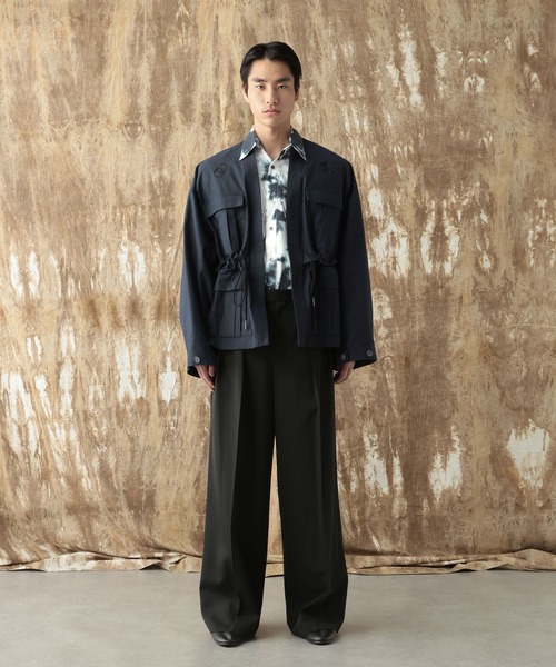 HARE(ハレ)の「【NARRIL】Wool Blend Trousers(スラックス・メンズ・ブラック/グレー・SMALL/MEDIUM)」の12枚目の写真