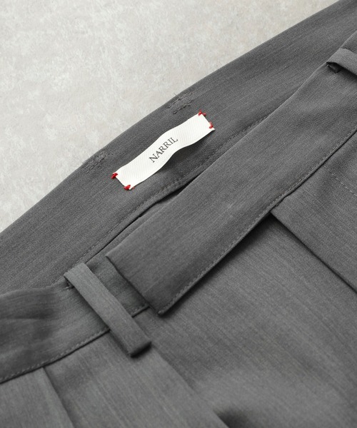 HARE(ハレ)の「【NARRIL】Wool Blend Trousers(スラックス・メンズ・ブラック/グレー・SMALL/MEDIUM)」の14枚目の写真
