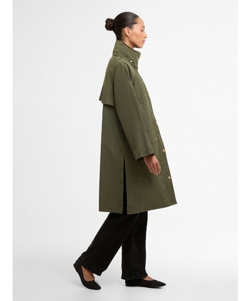 Barbour(バブアー)の「Rowtonシャワープルーフジャケット(レディース)(ブルゾン・レディース・ブラック/グリーン・8/10)」の4枚目の写真