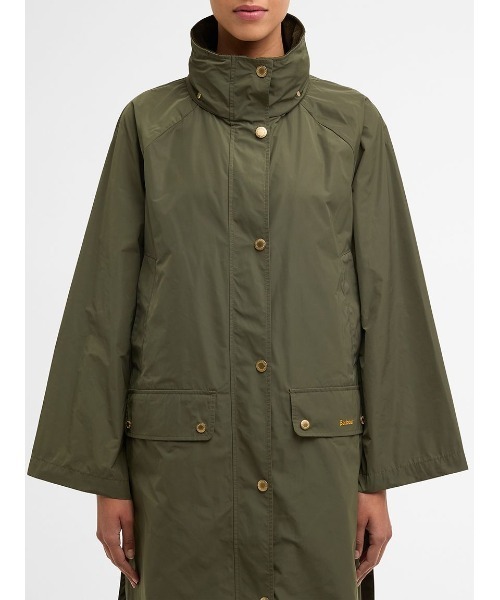 Barbour(バブアー)の「Rowtonシャワープルーフジャケット(レディース)(ブルゾン・レディース・ブラック/グリーン・8/10)」の8枚目の写真