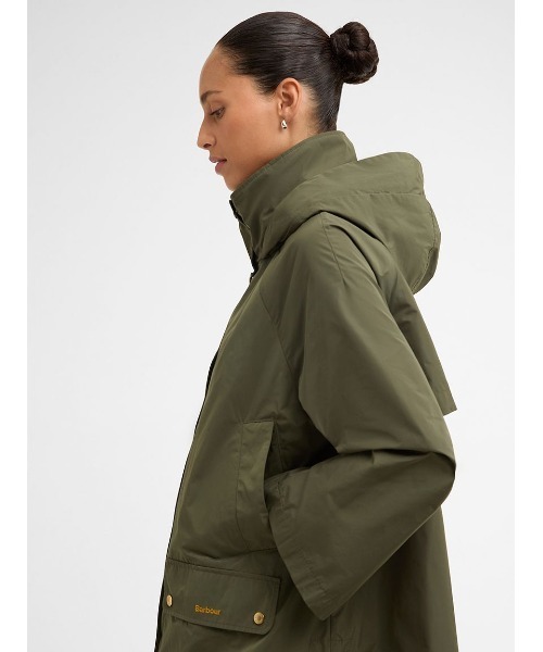 Barbour(バブアー)の「Rowtonシャワープルーフジャケット(レディース)(ブルゾン・レディース・ブラック/グリーン・8/10)」の9枚目の写真