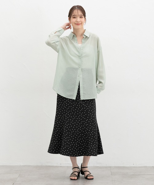 Honeys(ハニーズ)の「【UVカット】ベアトップ(キャミソール・レディース・ブラック/オフホワイト・L/LL/M/S)」の4枚目の写真