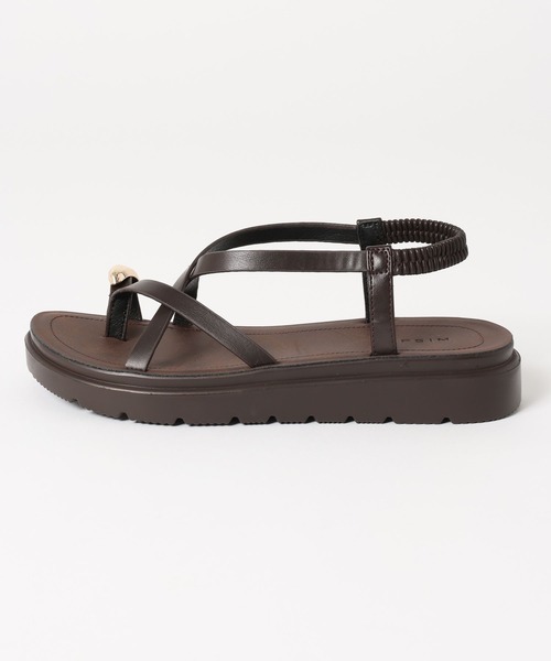 LEPSIM（レプシィム）の「メタルストラップサンダル　638841（サンダル・レディース・ブラック/モカ/ダークブラウン・LARGE/MEDIUM）」の7枚目の写真