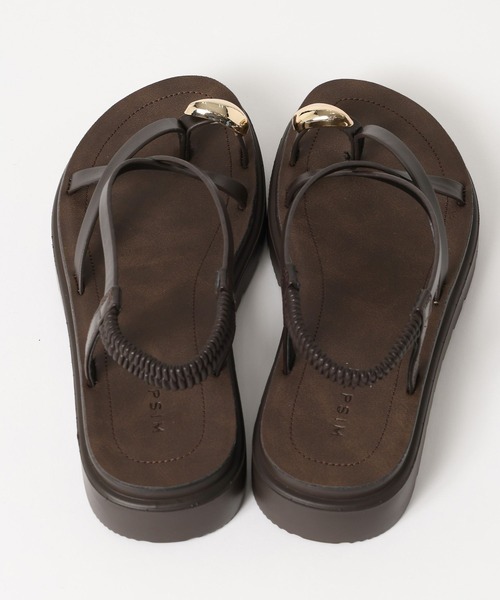 LEPSIM（レプシィム）の「メタルストラップサンダル　638841（サンダル・レディース・ブラック/モカ/ダークブラウン・LARGE/MEDIUM）」の8枚目の写真