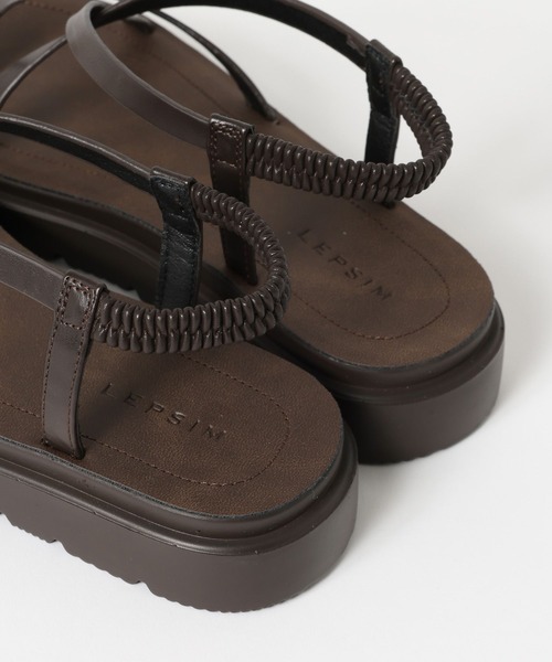 LEPSIM（レプシィム）の「メタルストラップサンダル　638841（サンダル・レディース・ブラック/モカ/ダークブラウン・LARGE/MEDIUM）」の11枚目の写真