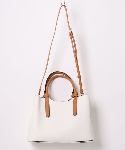 MURA(ムラ)の「Ternea(テルネア) PU(合成皮革) 2Way バイカラー トートバッグ(トートバッグ・レディース・ブラック系その他/グレー/ブラック/ブラウン/ホワイト/ベージュ・FREE)」の10枚目の写真