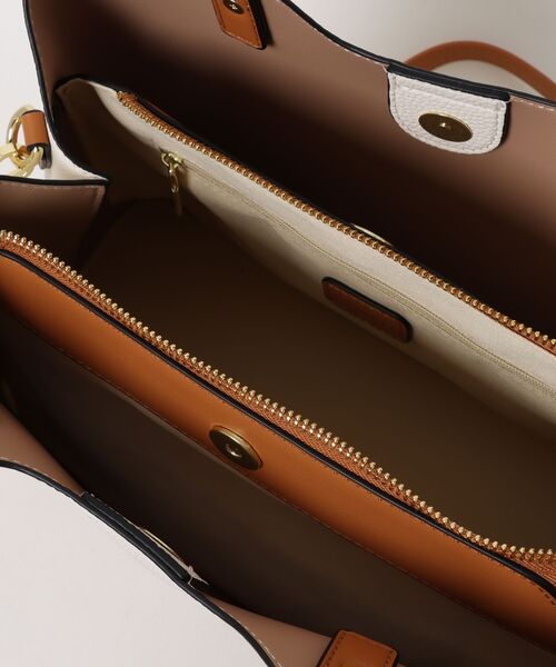 MURA(ムラ)の「Ternea(テルネア) PU(合成皮革) 2Way バイカラー トートバッグ(トートバッグ・レディース・ブラック系その他/グレー/ブラック/ブラウン/ホワイト/ベージュ・FREE)」の12枚目の写真