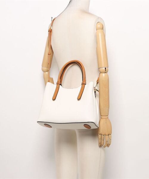 MURA(ムラ)の「Ternea(テルネア) PU(合成皮革) 2Way バイカラー トートバッグ(トートバッグ・レディース・ブラック系その他/グレー/ブラック/ブラウン/ホワイト/ベージュ・FREE)」の14枚目の写真