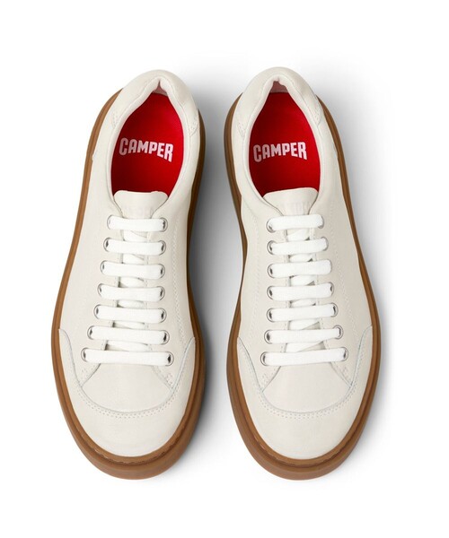CAMPER（カンペール）の「[カンペール] RUNNER TWENTYFIVE / レザースニーカー（スニーカー・メンズ・ホワイト・27.0cm/28.0cm/25.0cm/27.5cm/25.5cm/26.0cm）」の3枚目の写真