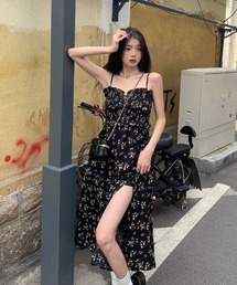 花柄キャミソールワンピース