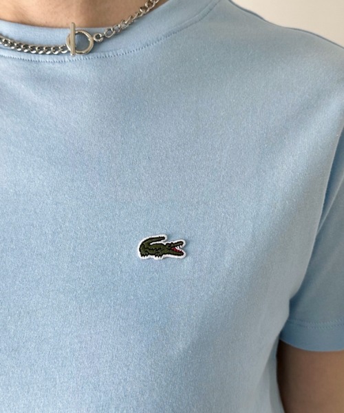 LACOSTE（ラコステ）の「LACOSTE(ラコステ)/ボーイズ クルーネック 半袖T ワンポイント ワニロゴパッチ/LCB CORE TEE（Tシャツ/カットソー・レディース・ホワイト/グリーン/ネイビー/ブラック/ライトブルー・S/M/L/XL）」の20枚目の写真