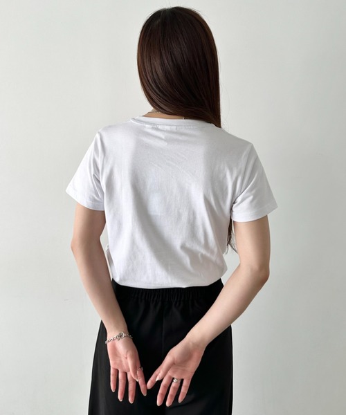 LACOSTE（ラコステ）の「LACOSTE(ラコステ)/ボーイズ クルーネック 半袖T ワンポイント ワニロゴパッチ/LCB CORE TEE（Tシャツ/カットソー・レディース・ホワイト/グリーン/ネイビー/ブラック/ライトブルー・S/M/L/XL）」の12枚目の写真