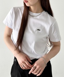 LACOSTE（ラコステ）の「LACOSTE(ラコステ)/クルーネック 半袖T ワンポイント ワニロゴパッチ/LCB CORE TEE（Tシャツ/カットソー）」