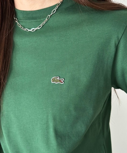 LACOSTE（ラコステ）の「LACOSTE(ラコステ)/ボーイズ クルーネック 半袖T ワンポイント ワニロゴパッチ/LCB CORE TEE（Tシャツ/カットソー・レディース・ホワイト/グリーン/ネイビー/ブラック/ライトブルー・S/M/L/XL）」の16枚目の写真