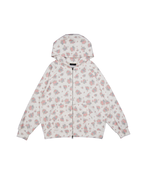 Flow raw puff hooded parkar (ivory) — худи с капюшоном