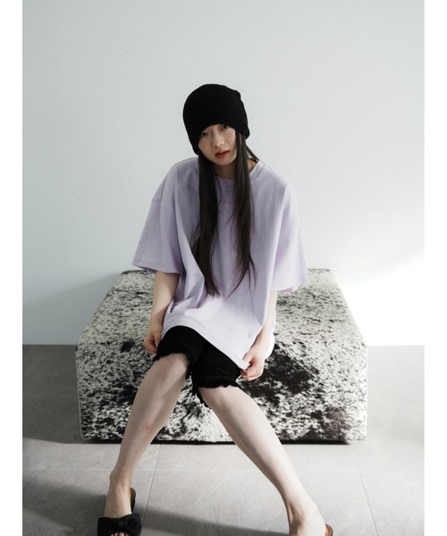 Katrin TOKYO(カトリーントーキョー)の「glint logo tee(Tシャツ/カットソー・レディース・ブラウン/ホワイト/パープル・unisex XL/XS)」の20枚目の写真