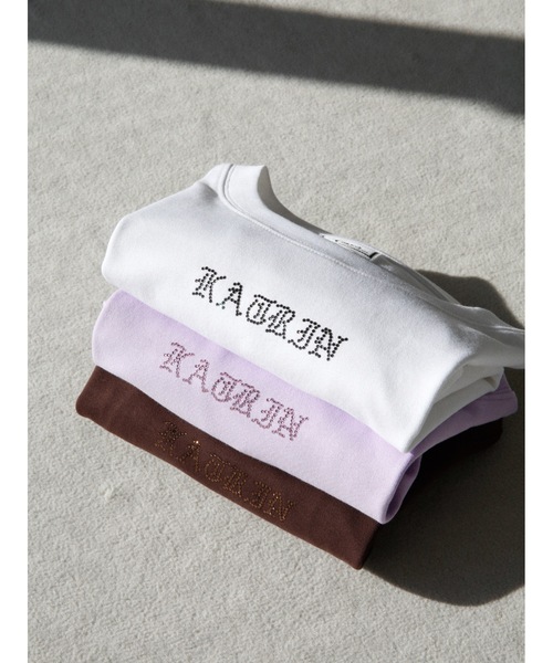 Katrin TOKYO(カトリーントーキョー)の「glint logo tee(Tシャツ/カットソー・レディース・ブラウン/ホワイト/パープル・unisex XL/XS)」の17枚目の写真