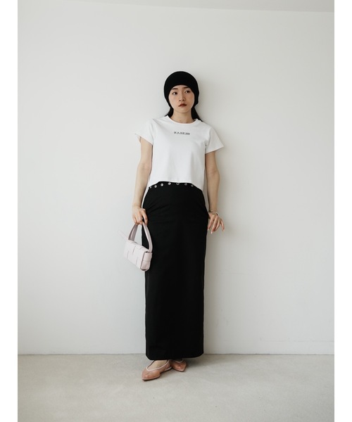 Katrin TOKYO(カトリーントーキョー)の「glint logo tee(Tシャツ/カットソー・レディース・ブラウン/ホワイト/パープル・unisex XL/XS)」の6枚目の写真