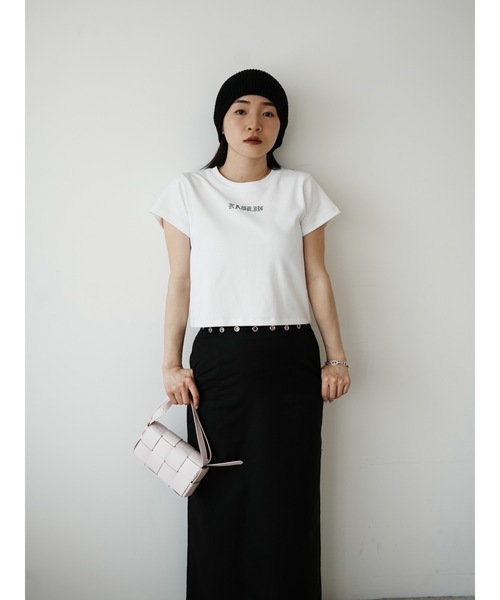 Katrin TOKYO(カトリーントーキョー)の「glint logo tee(Tシャツ/カットソー・レディース・ブラウン/ホワイト/パープル・unisex XL/XS)」の14枚目の写真