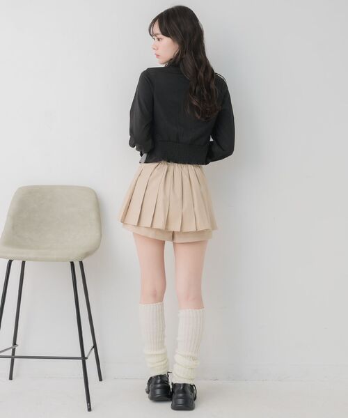 ems excite（エムズエキサイト）の「レイヤード風前リボンBL（シャツ/ブラウス・レディース・ベージュ/チャコールグレー/ブラック・FREE）」の14枚目の写真