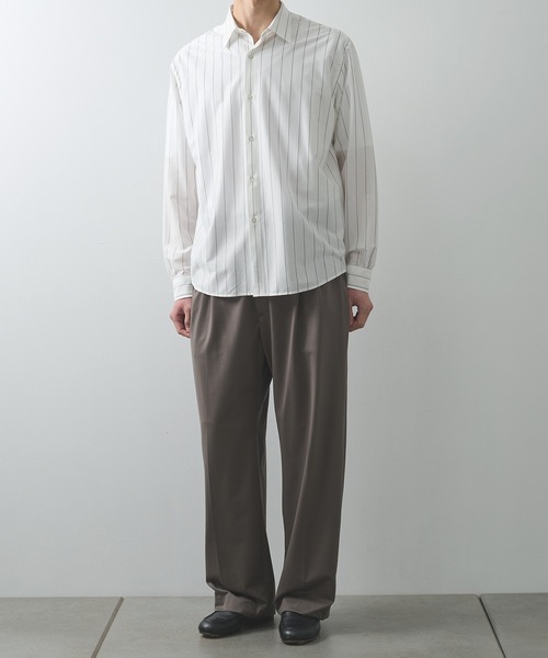 KANEMASA PHIL.(カネマサフィル)の「【KANEMASA PHIL./カネマサフィル】46G Stripe Modest Shirt(シャツ/ブラウス・メンズ・ブラック/ストライプ/ホワイト・L/M)」の11枚目の写真