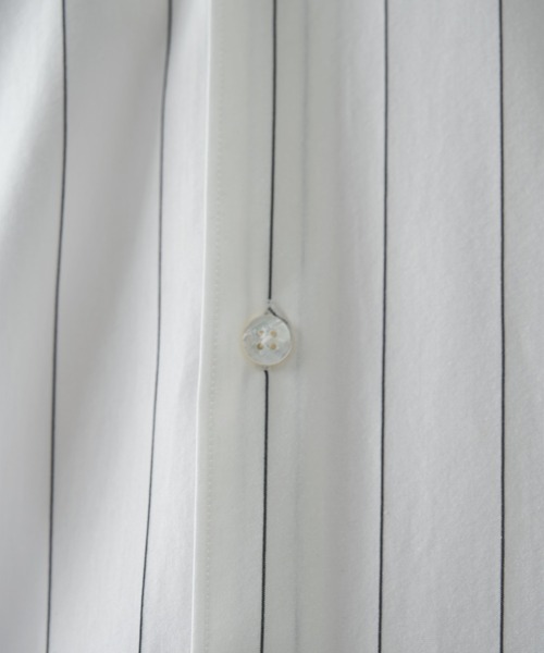KANEMASA PHIL.(カネマサフィル)の「【KANEMASA PHIL./カネマサフィル】46G Stripe Modest Shirt(シャツ/ブラウス・メンズ・ブラック/ストライプ/ホワイト・L/M)」の15枚目の写真